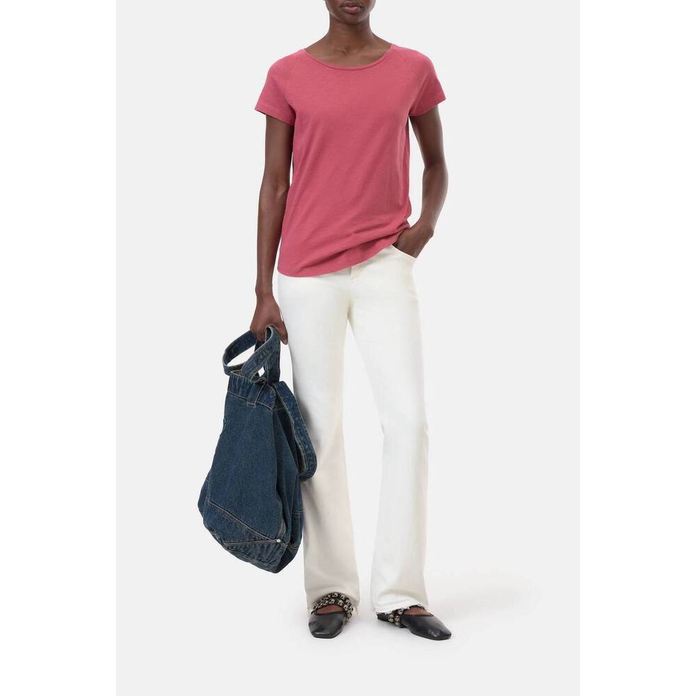 NEW CLOSED women's cotton t-shirt in cherry red